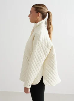 Oversized Quilted Jacket><noscript><img width=