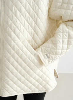 Oversized Quilted Jacket><noscript><img width=