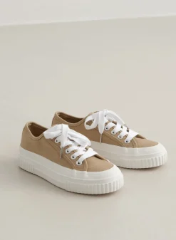 Cotton Canvas Sneakers>AIM’N Outlet