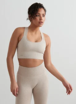 High Support Ribbed Bra><noscript><img width=