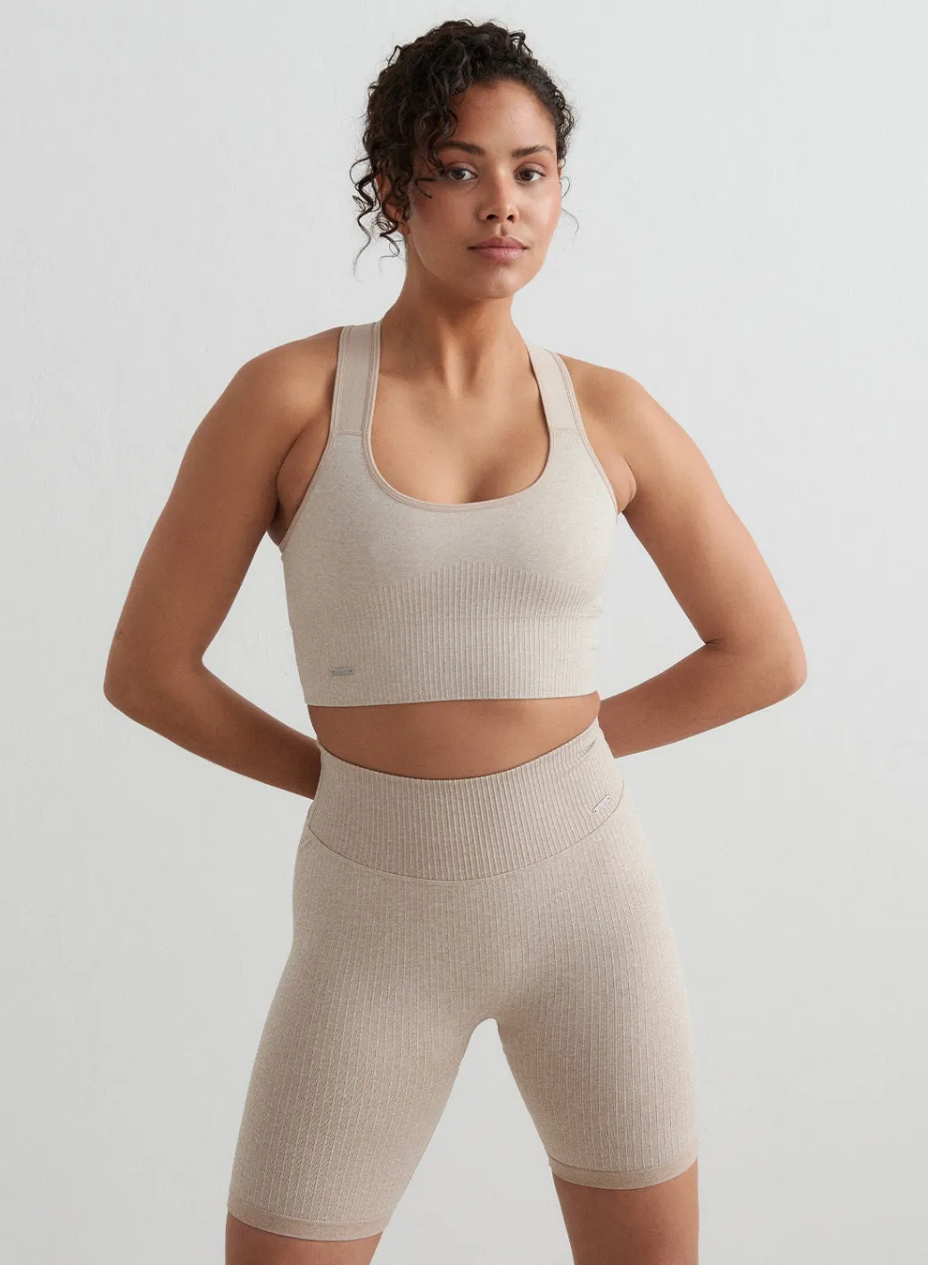 Ribbed Seamless Biker Shorts>AIM’N Online