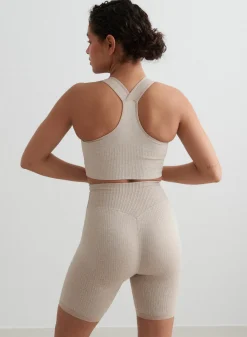 Ribbed Seamless Biker Shorts><noscript><img width=