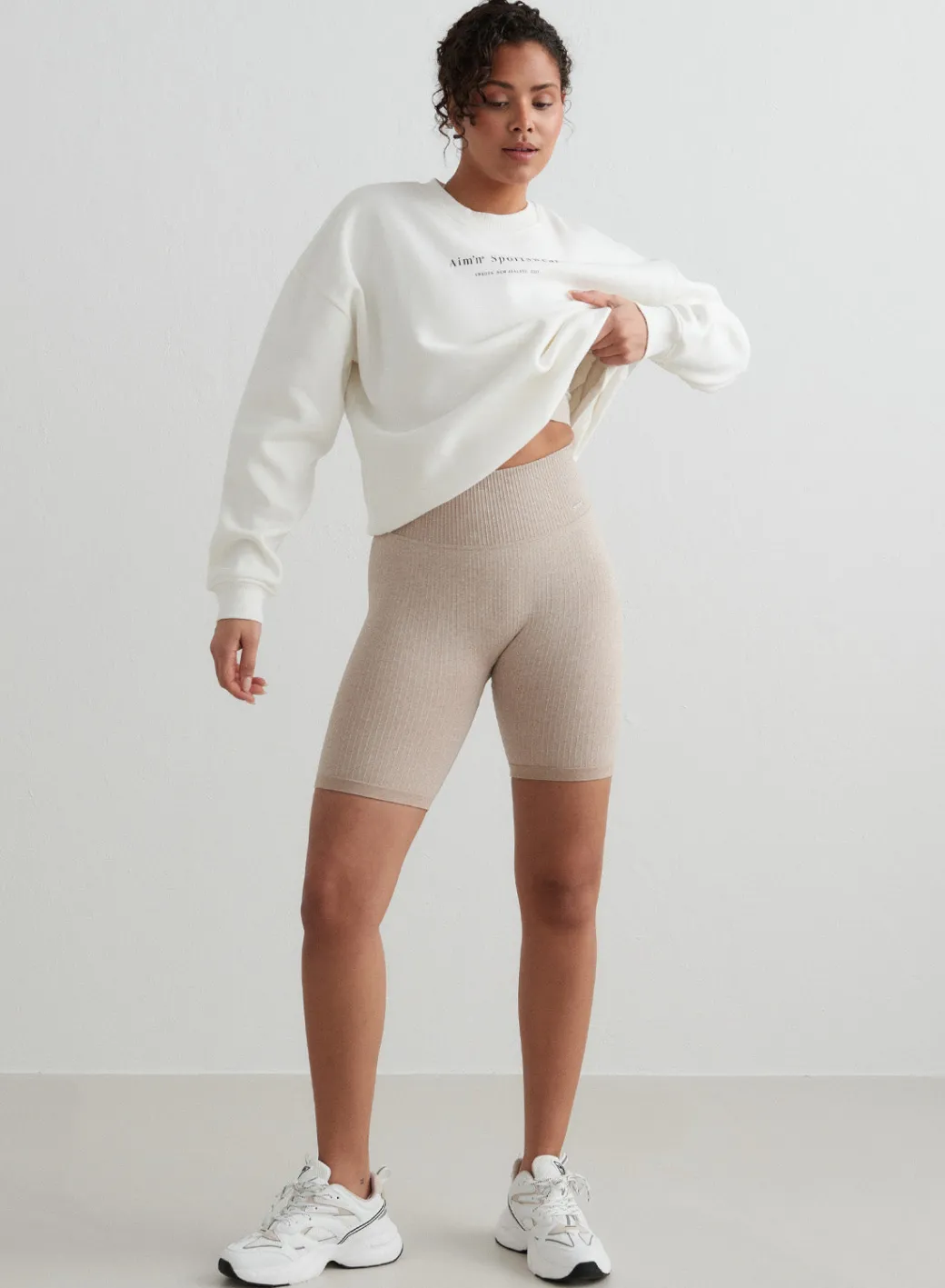 Ribbed Seamless Biker Shorts>AIM’N Online
