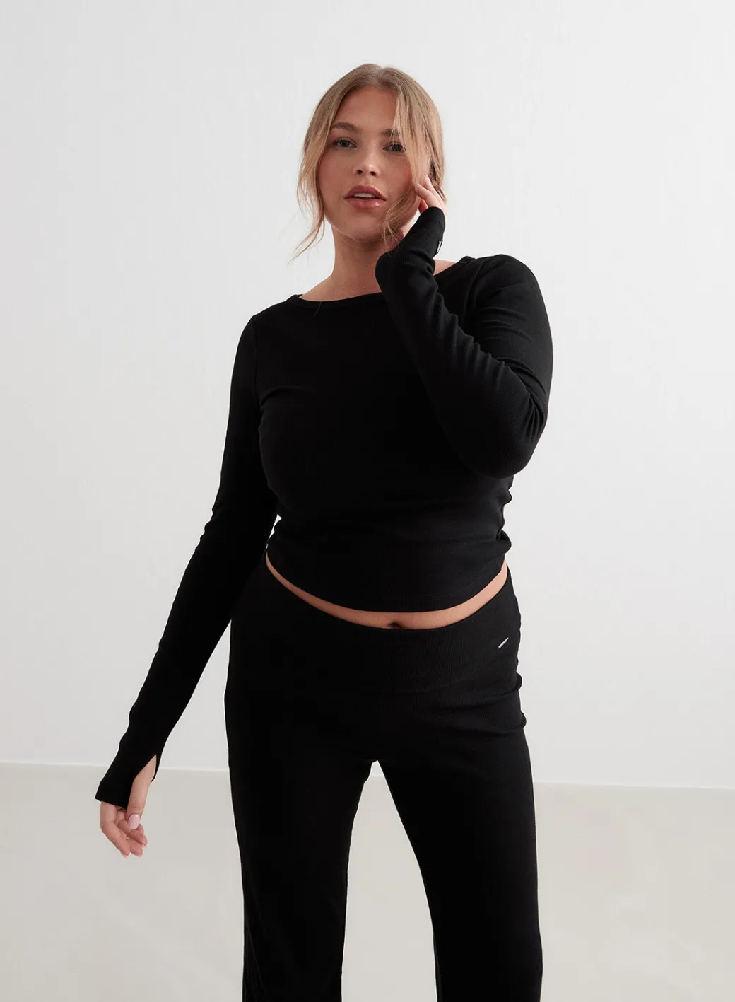 Ease Ribbed Long Sleeve Top>AIM’N Sale