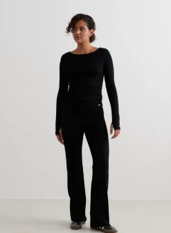 Ease Ribbed Long Sleeve Top><noscript><img width=