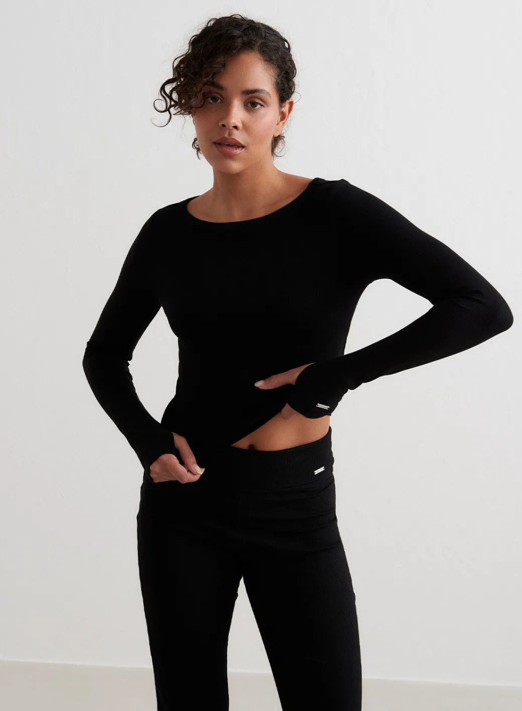 Ease Ribbed Long Sleeve Top>AIM’N Sale