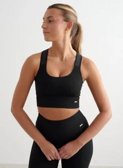 High Support Ribbed Bra><noscript><img width=