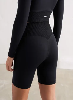 Black Limitless Seamless Biker Shorts>AIM’N