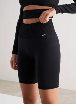 Black Limitless Seamless Biker Shorts><noscript><img width=