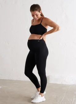 Maternity Ribbed Seamless Tights>AIM’N