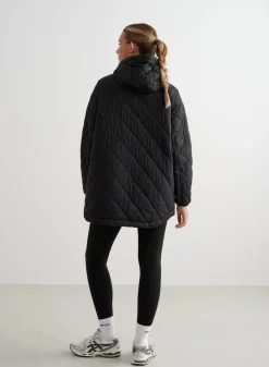Oversized Quilted Anorak><noscript><img width=