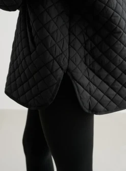 Oversized Quilted Jacket><noscript><img width=
