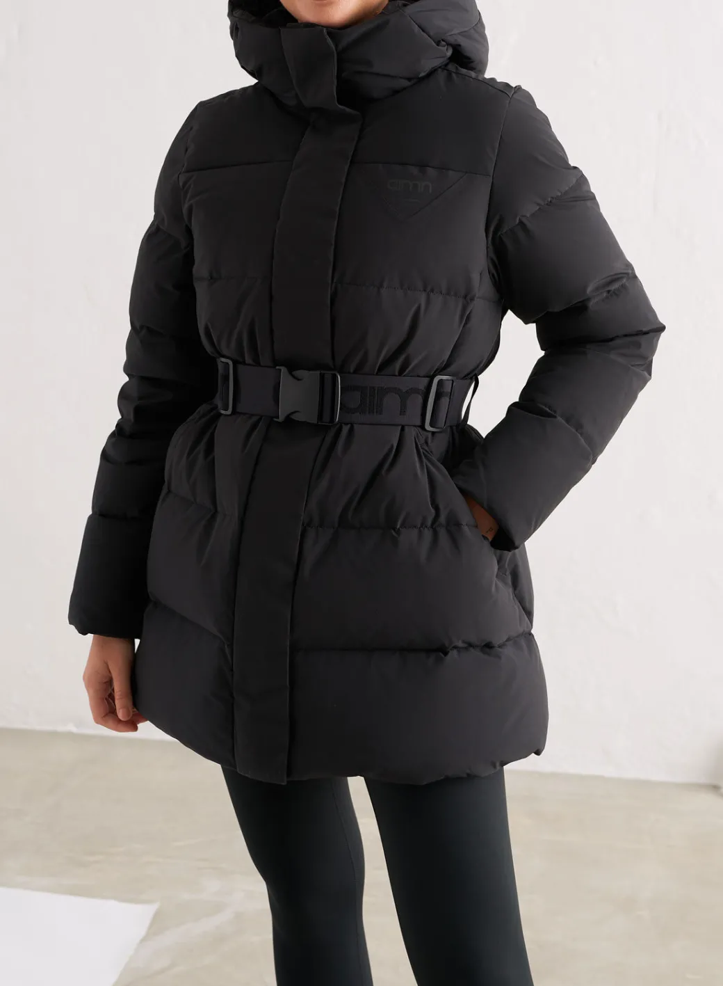 Black Padded Parka>AIM’N Outlet