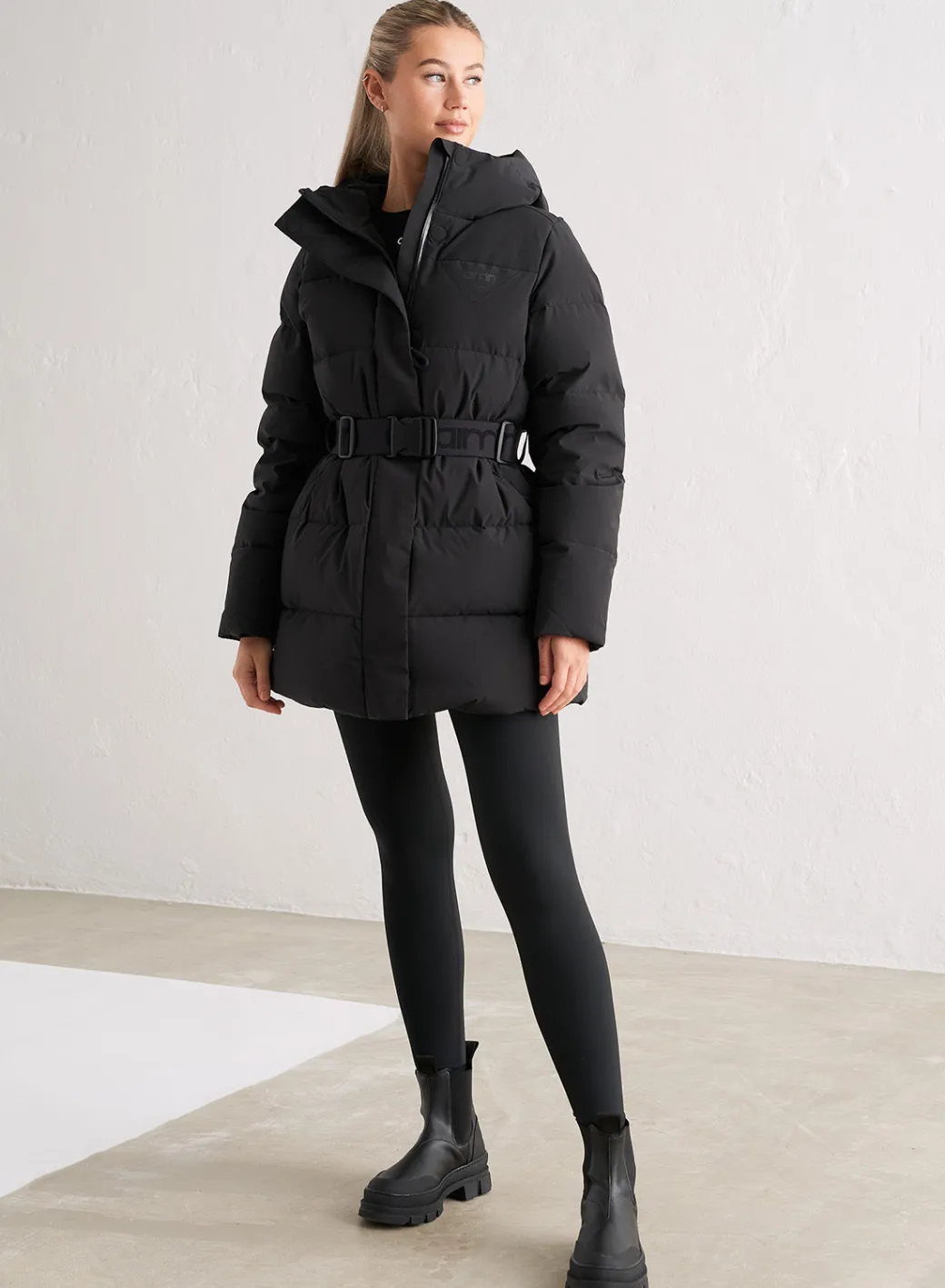 Black Padded Parka>AIM’N Outlet