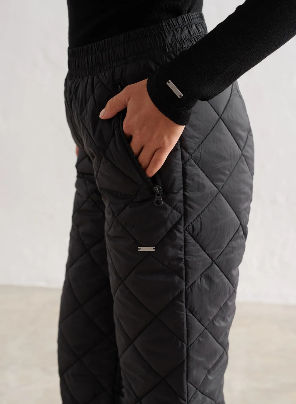 Black Quilted Pants>AIM’N Clearance