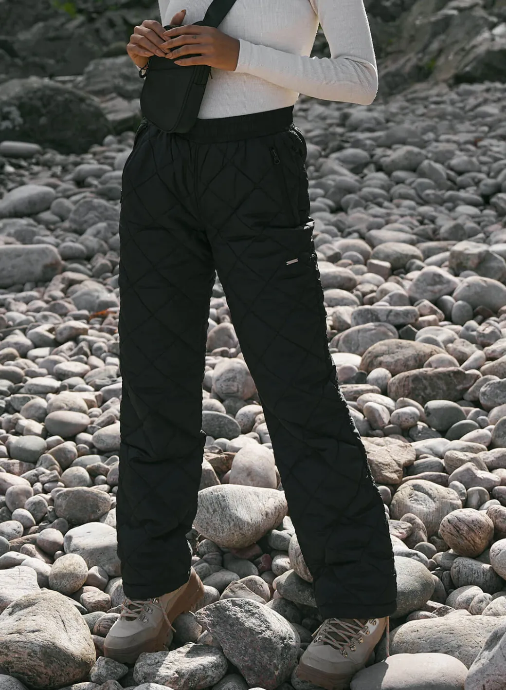 Black Quilted Pants>AIM’N Clearance