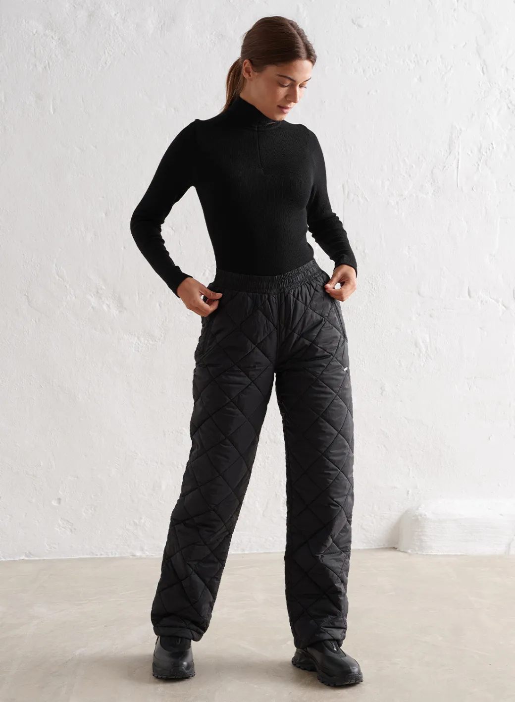 Black Quilted Pants>AIM’N Clearance