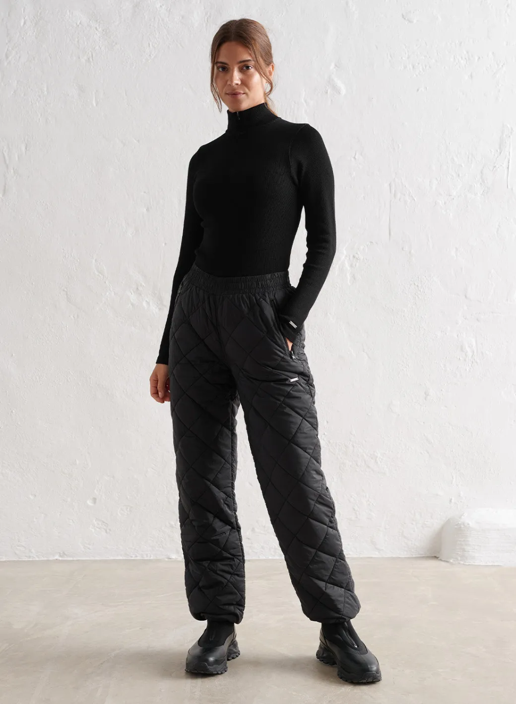 Black Quilted Pants>AIM’N Clearance