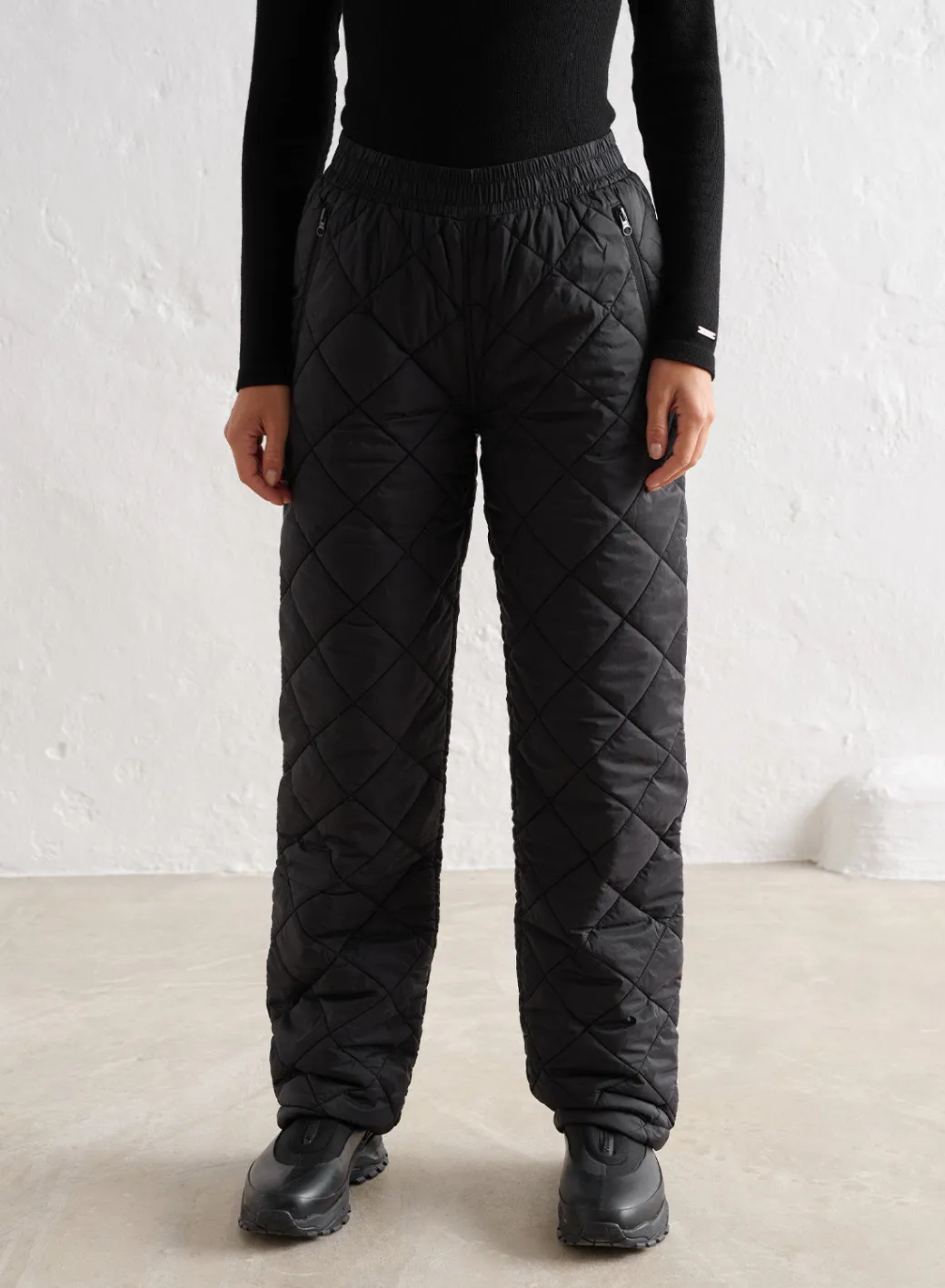 Black Quilted Pants>AIM’N Clearance