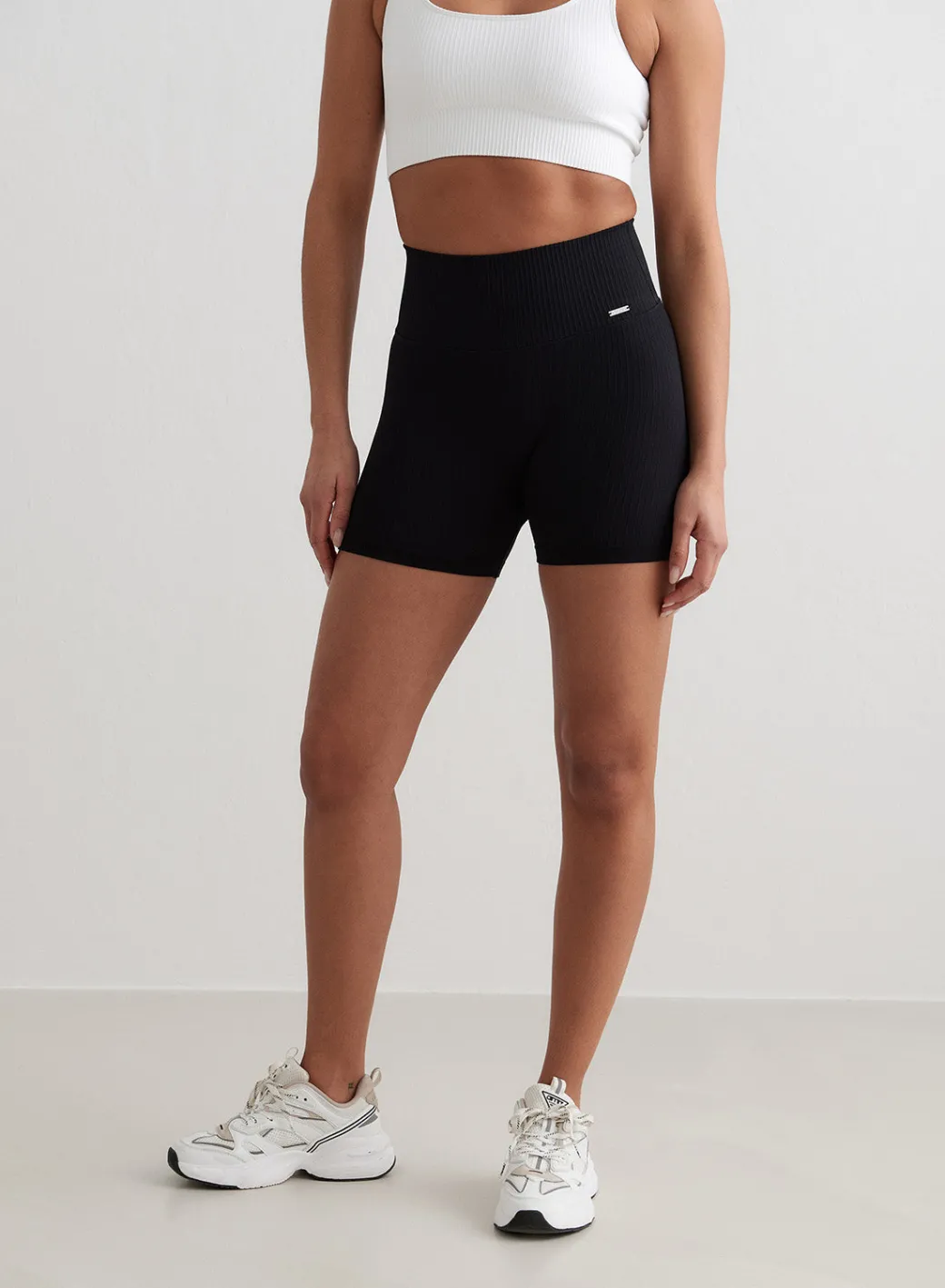 Ribbed Midi Biker Shorts>AIM’N Clearance