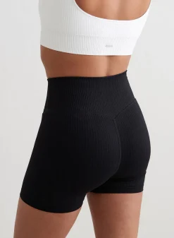 Ribbed Midi Biker Shorts><noscript><img width=