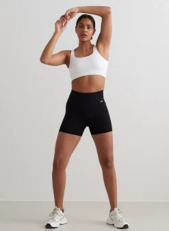 Ribbed Midi Biker Shorts><noscript><img width=