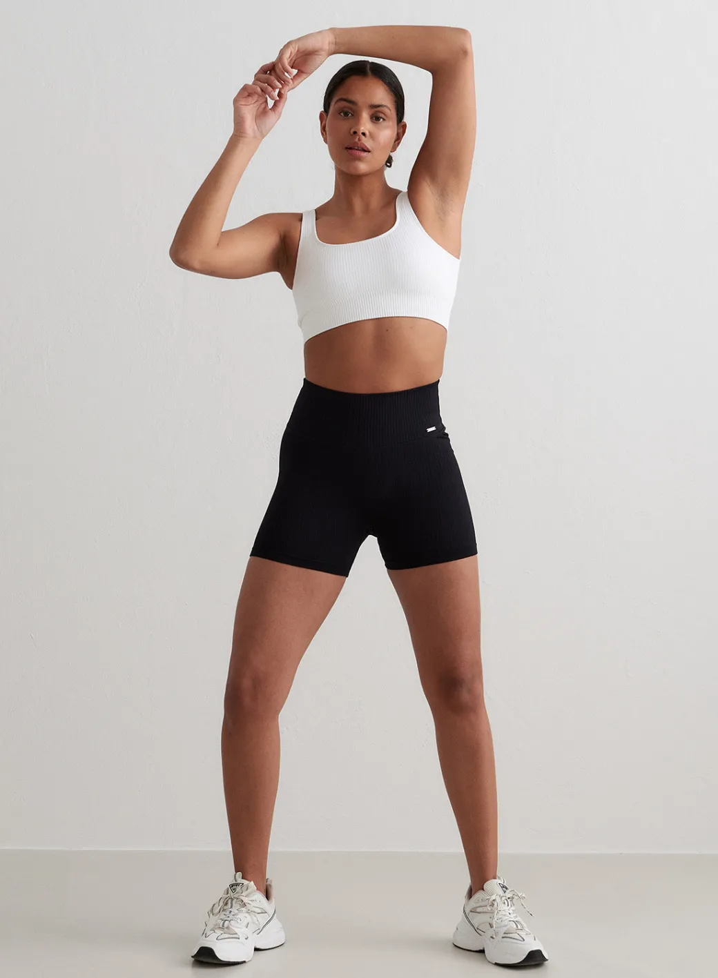 Ribbed Midi Biker Shorts>AIM’N Clearance