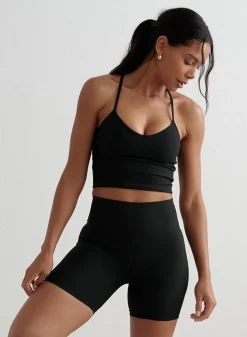 Ribbed Performance Midi Biker Shorts><noscript><img width=