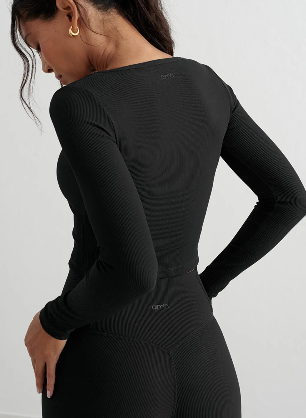 Ribbed Performance Zipped Cardigan>AIM’N Outlet