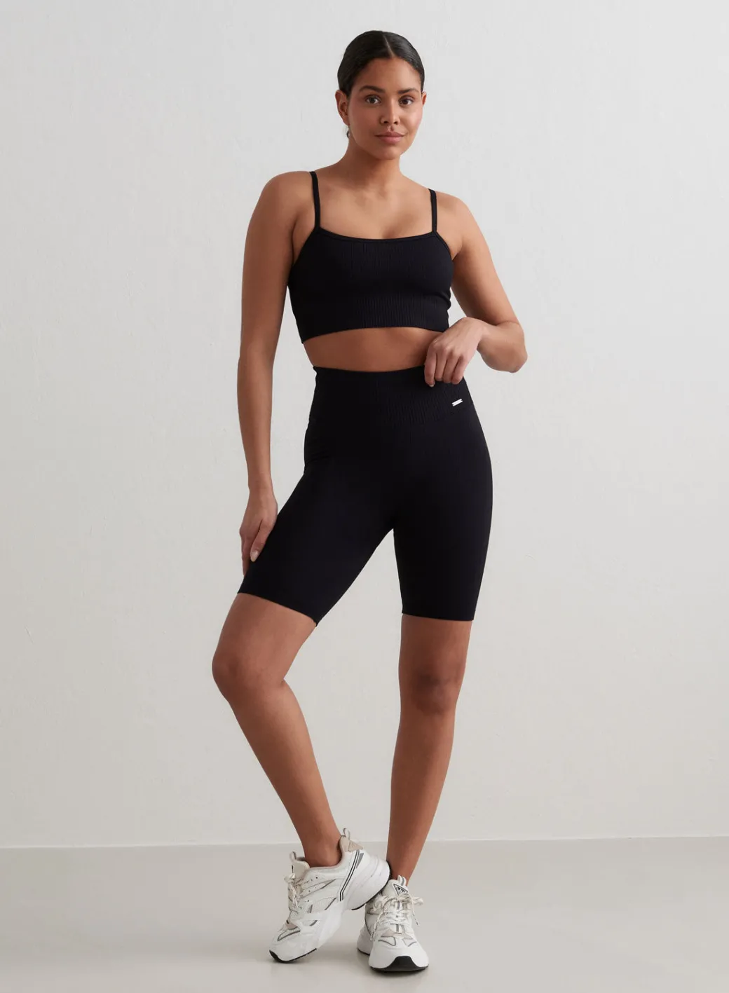 Ribbed Seamless Biker Shorts>AIM’N Online