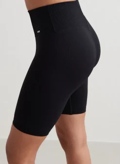 Ribbed Seamless Biker Shorts><noscript><img width=