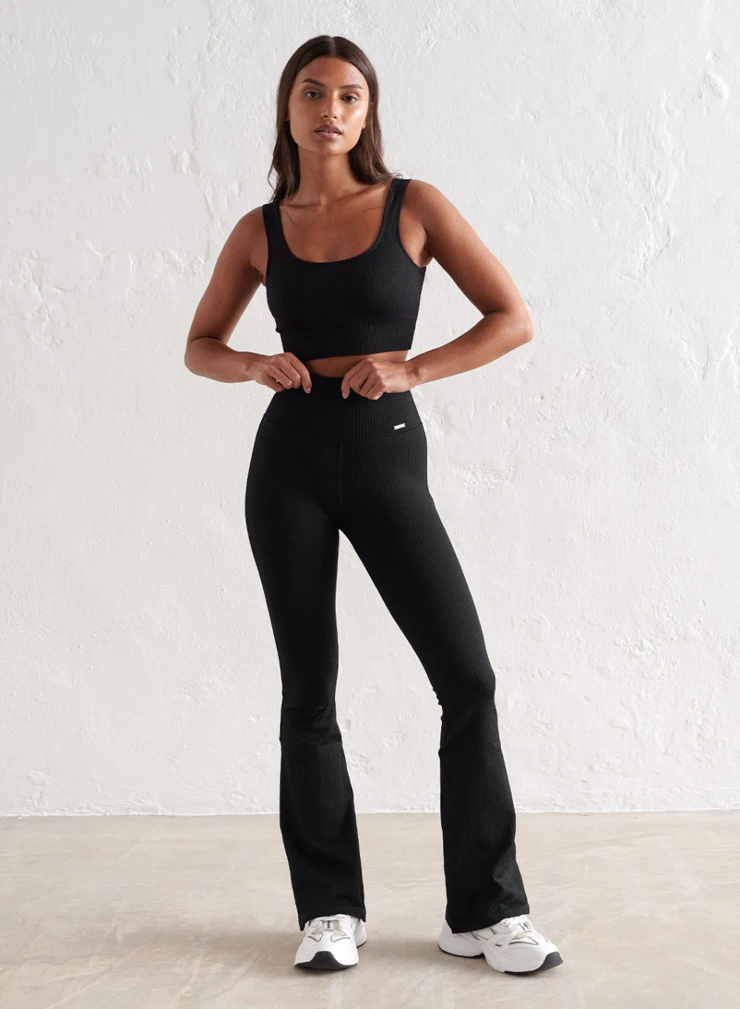 Ribbed Seamless Flare Petite Tights>AIM’N Outlet