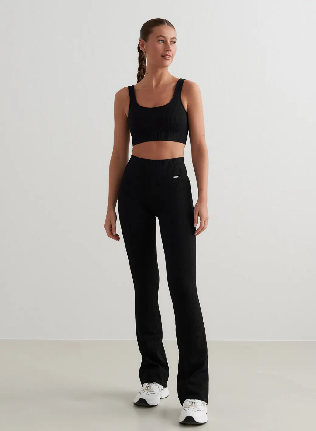 Ribbed Seamless Flare Tights>AIM’N Sale