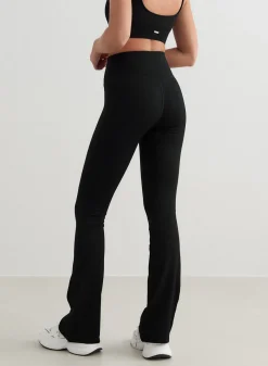 Ribbed Seamless Flare Tights><noscript><img width=