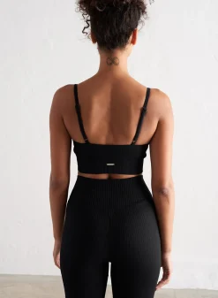 Ribbed Seamless Strap Bra><noscript><img width=
