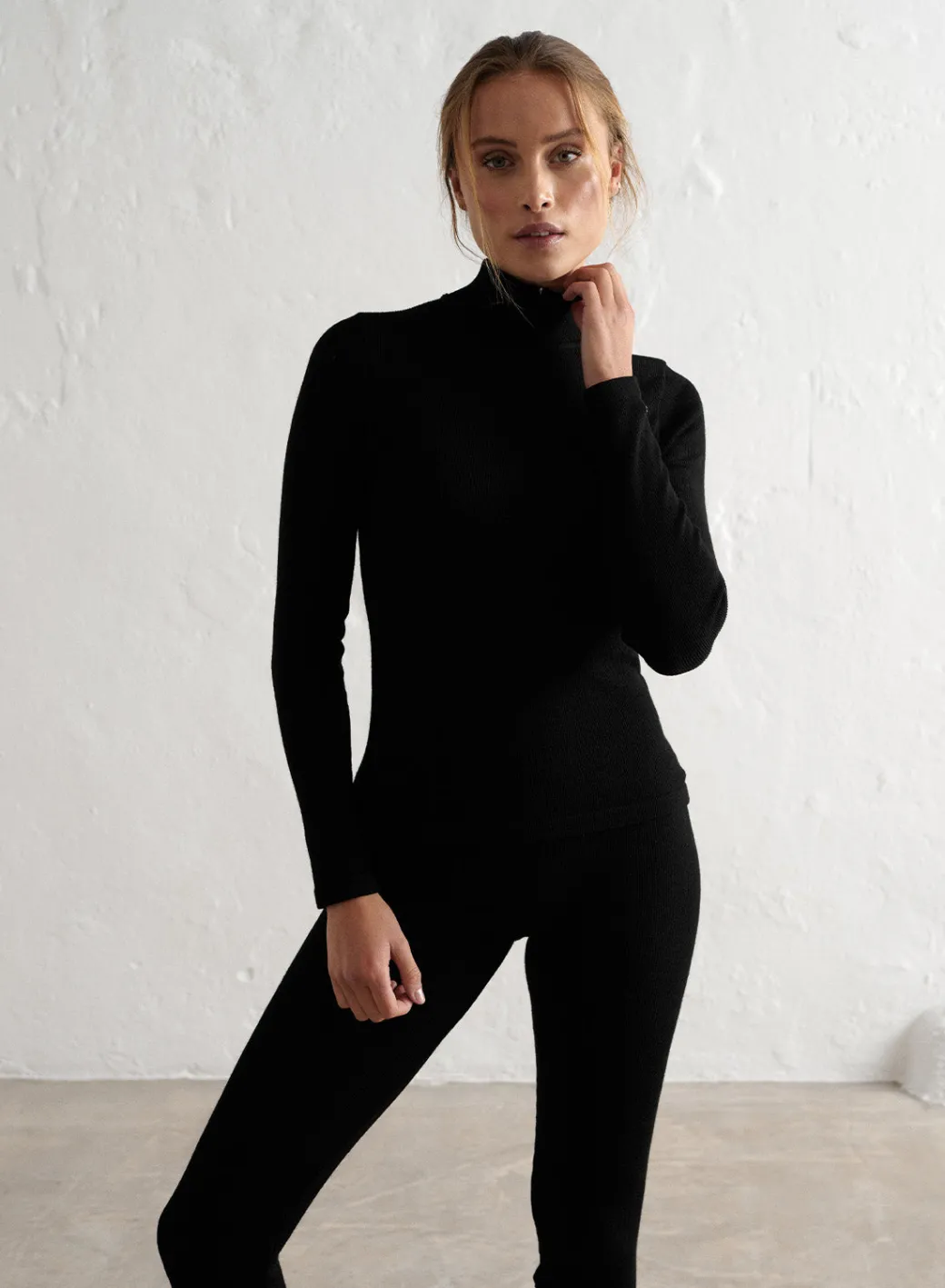 Ribbed Wool Half Zip>AIM’N Clearance