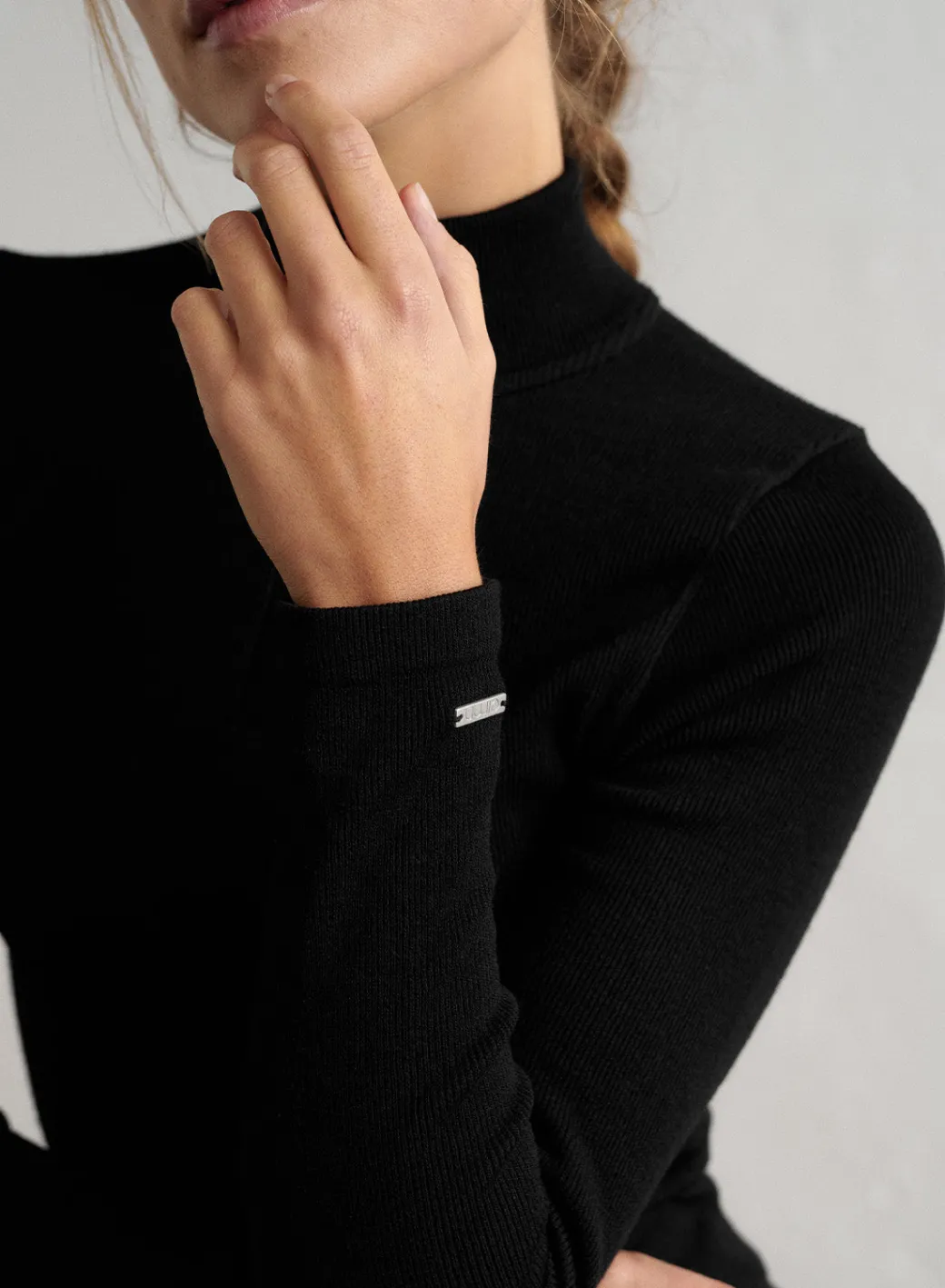 Ribbed Wool Half Zip>AIM’N Clearance