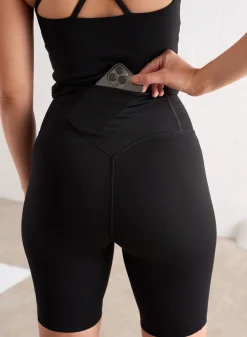 Black Sculpting Biker Shorts>AIM’N Sale