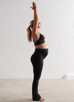 Black Sense Maternity Flare Tights><noscript><img width=