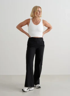 Black Sense Wide Petite Pants>AIM’N Clearance