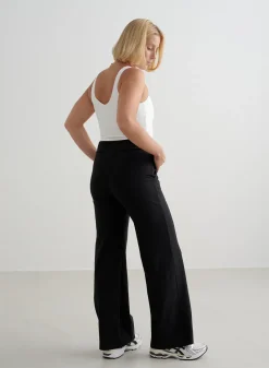 Black Sense Wide Petite Pants><noscript><img width=