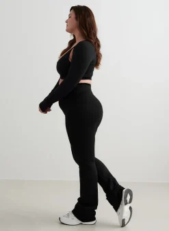 Shape Seamless Flare Tights><noscript><img width=