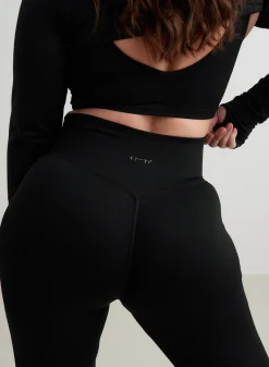 Shape Seamless Flare Tights><noscript><img width=