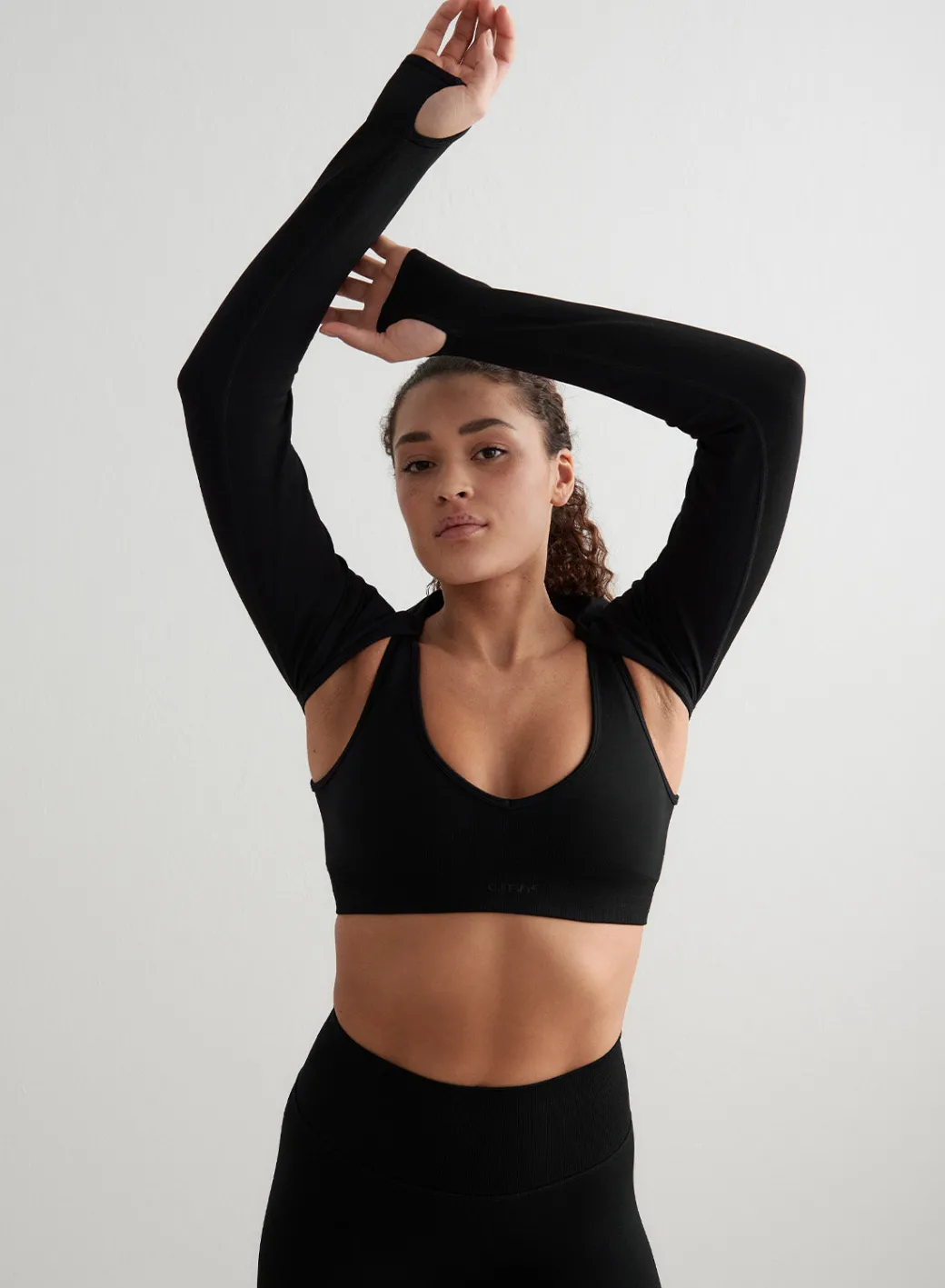 Black Shape Seamless Long Sleeve Bolero>AIM’N Outlet