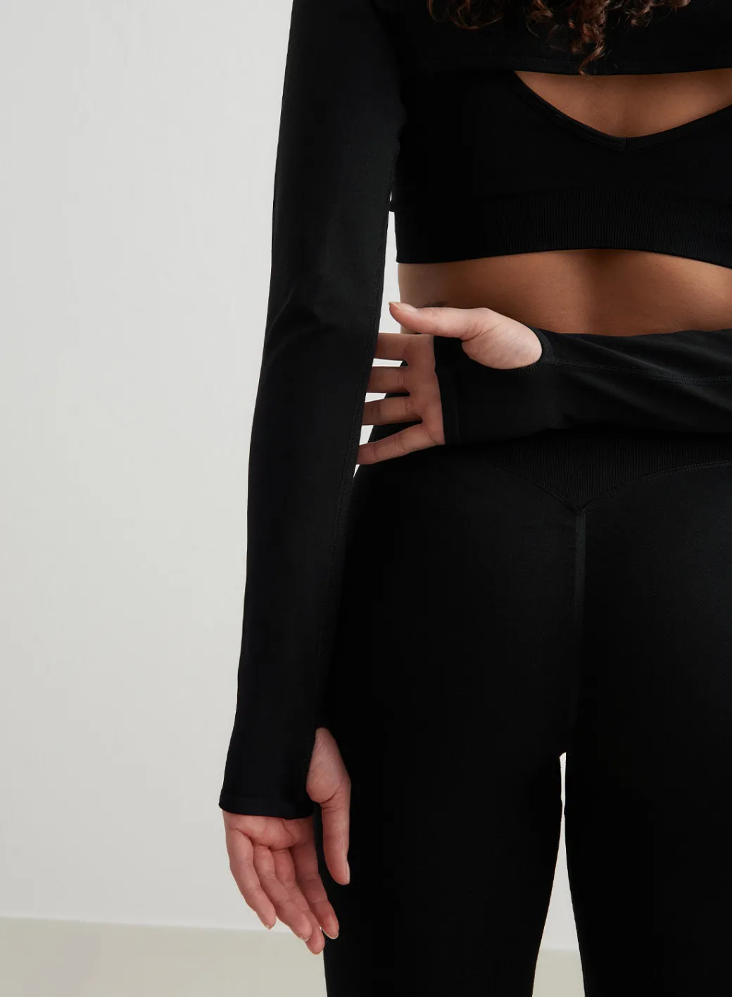 Black Shape Seamless Long Sleeve Bolero>AIM’N Outlet