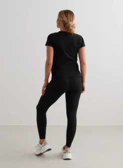 Black Soft Basic Maternity Short Sleeve><noscript><img width=