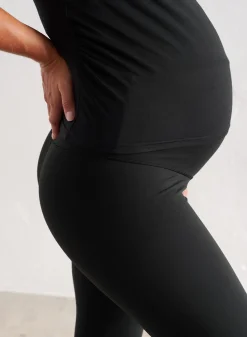 Black Soft Basic Maternity Short Sleeve><noscript><img width=