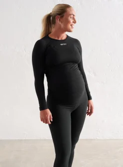Black Soft Basic Maternity Long Sleeve><noscript><img width=