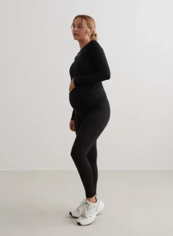 Black Warming Maternity Tights><noscript><img width=