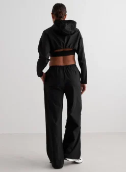 Windbreaker Plain Parachute Pants><noscript><img width=